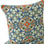 Luxury Collection Set of Two 16" X 16" Blue and Orange Blown Seam Floral Indoor Outdoor Throw Pillow for Living Room Bedroom Office