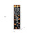 36" Black Orange And White Solid Wood Spooky Halloween Skeleton Porch Sign
