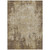 5' X 8' Brown And Beige Abstract Washable Indoor Outdoor Area Rug - 880016809145