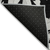 3' X 5' Black Gray And Silver Floral Washable Indoor Outdoor Area Rug