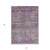 5' X 8' Purple And Gray Floral Washable Indoor Outdoor Area Rug