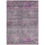 5' X 8' Purple And Gray Floral Washable Indoor Outdoor Area Rug
