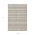 5' X 8' Beige And Ivory Southwestern Washable Indoor Outdoor Area Rug