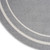 4' Gray And Ivory Round Indoor Outdoor Area Rug