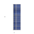 8' Runner Navy Blue Plaid Washable Non Skid Indoor Outdoor Runner Rug