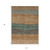 5' X 8' Terra Cotta Copper And Beige Striped Washable Indoor Outdoor Area Rug