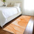 8' Orange Abstract Washable Indoor Outdoor Runner Rug