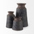 7" Brown Abstract Cylinder Ceramic Table Vase