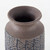 7" Brown Abstract Cylinder Ceramic Table Vase