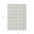 3' X 5' Ivory And Beige Plaid Washable Indoor Outdoor Area Rug