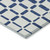 3' X 5' Navy Blue And Ivory Geometric Washable Indoor Outdoor Area Rug - 606114936756