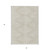3' X 5' Beige And Ivory Geometric Washable Indoor Outdoor Area Rug - 608219369545