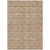 5' X 8' Orange Beige And Copper Geometric Washable Indoor Outdoor Area Rug