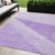 5' X 8' Lavender And Purple Geometric Washable Indoor Outdoor Area Rug