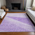 5' X 8' Lavender And Purple Geometric Washable Indoor Outdoor Area Rug
