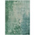 5' X 8' Emerald Abstract Washable Indoor Outdoor Area Rug