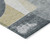 5' X 8' Gray And Gold Geometric Washable Indoor Outdoor Area Rug