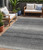5' X 8' Gray And Charcoal Abstract Washable Indoor Outdoor Area Rug - Gray, Charcoal