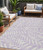 5' X 8' Lavender And Ivory Floral Washable Indoor Outdoor Area Rug - 608219297367