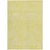 5' X 8' Yellow And Ivory Abstract Washable Indoor Outdoor Area Rug