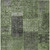 3' X 5' Olive Green And Gray Patchwork Washable Indoor Outdoor Area Rug