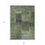 3' X 5' Olive Green And Gray Patchwork Washable Indoor Outdoor Area Rug