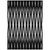 3' X 5' Black Ivory And Gray Geometric Washable Indoor Outdoor Area Rug