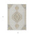 3' X 5' Ivory Gray And Brown Oriental Washable Indoor Outdoor Area Rug