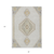3' X 5' Ivory Gray And Brown Oriental Washable Indoor Outdoor Area Rug