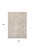 6' X 8' Beige and White Abstract Non Skid Area Rug