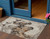 3' X 5' Beige And Gray Horse Washable Indoor Outdoor Area Rug