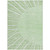 3' X 5' Green And Mint Green Abstract Washable Indoor Outdoor Area Rug