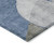 5' X 8' Denim Blue And Sky Blue Abstract Washable Indoor Outdoor Area Rug