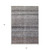 5' X 8' Brown Black And Brick Red Striped Washable Indoor Outdoor Area Rug