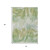 3' X 5' Green And Ivory Abstract Washable Indoor Outdoor Area Rug - Green, Ivory