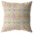 18” Yellow Lavender Geofloral Suede Throw Pillow