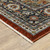 8' X 11' Red And Blue Oriental Area Rug With Fringe