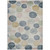 5' X 8' Beige Navy Blue And Gold Geometric Washable Indoor Outdoor Area Rug
