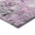 5' X 8' Gray and Purple Abstract Washable Non Skid Indoor Outdoor Area Rug Transitional Style - Gray, Purple Color