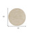6' Ivory And Gold Round Abstract Indoor Outdoor Area Rug