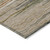 3' X 5' Taupe Copper And Green Striped Washable Indoor Outdoor Area Rug