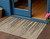 3' X 5' Taupe Copper And Green Striped Washable Indoor Outdoor Area Rug