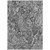 5' X 8' Gray Charcoal And Silver Abstract Washable Indoor Outdoor Area Rug - 608219353681