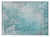 2' X 3' Teal Abstract Washable Non Skid Indoor Outdoor Area Rug Transitional Style - Teal Blue Color