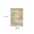 6' X 9' Beige Grey Tan And Gold Abstract Power Loom Stain Resistant Area Rug - 606114592181