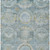 5' X 8' Blue And Gold Medallion Washable Indoor Outdoor Area Rug