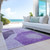 5' X 8' Eggplant Purple And Lilac Abstract Washable Indoor Outdoor Area Rug