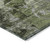 2' X 3' Green and Gray Floral Washable Non Skid Indoor Outdoor Area Rug