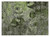 2' X 3' Green and Gray Floral Washable Non Skid Indoor Outdoor Area Rug