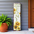 36" White Green And Yellow Sunflowers Solid Wood Welcome Porch Sign